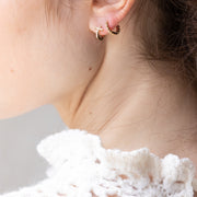 Boucle oreille plaque or nael unite